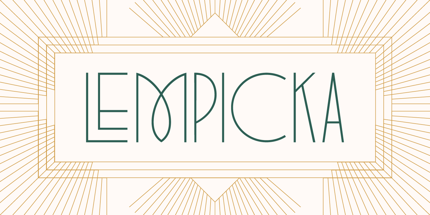 Lempicka Font preview